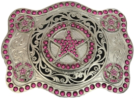Pink bling Star buckle